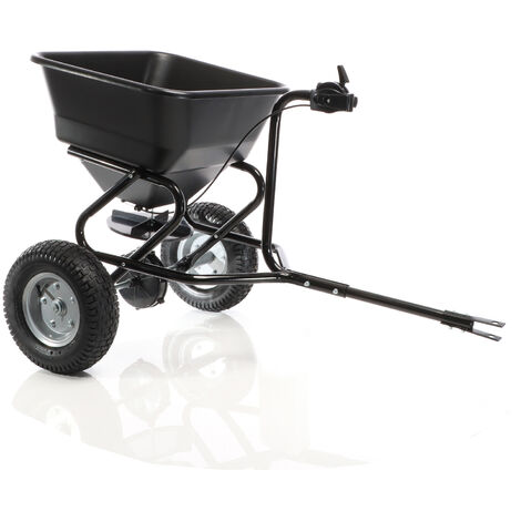 Carrito manual esparcidor para tractor cortacésped 30 kg ruedas neumáticas para semillas sal TC2029