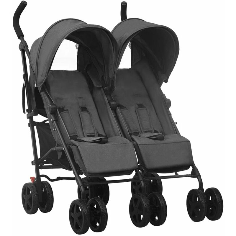 

Carrito para gemelos de acero gris antracita