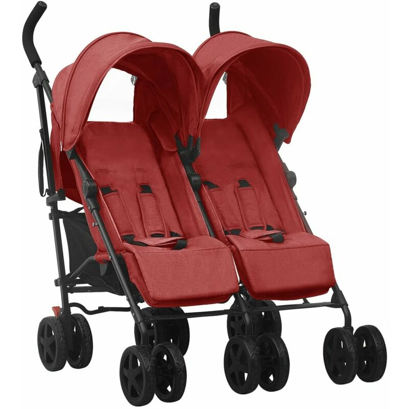

Carrito para gemelos de acero rojo