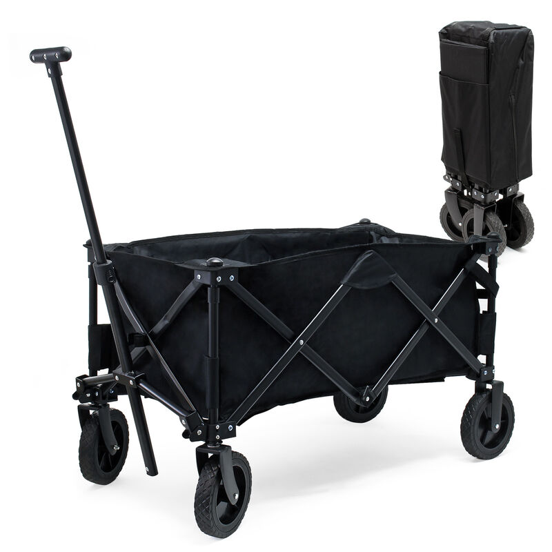 

Carrito plegable de mano con funda protectora, ruedas plástico y asa Carro transporte Carrito jardín