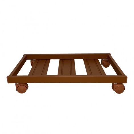 Carrito Porta Plantas Tradicional Rectangular Cm 60X30 Cotto Tecnokit