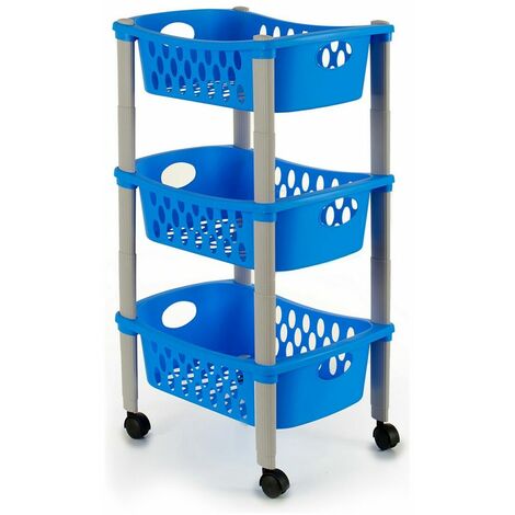 Carrito Verdulero 3 niveles Plástico (40 x 29,5 x 68,5 cm) 8003507001244 S3600097 Stefanplast