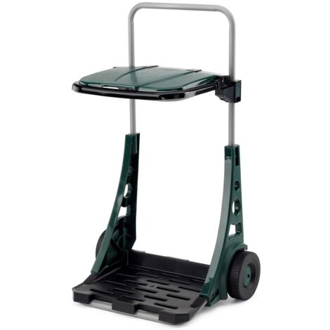 Carro Bas. 53X38X90Cm Jardn C/Rda Metal/Plast Bikain