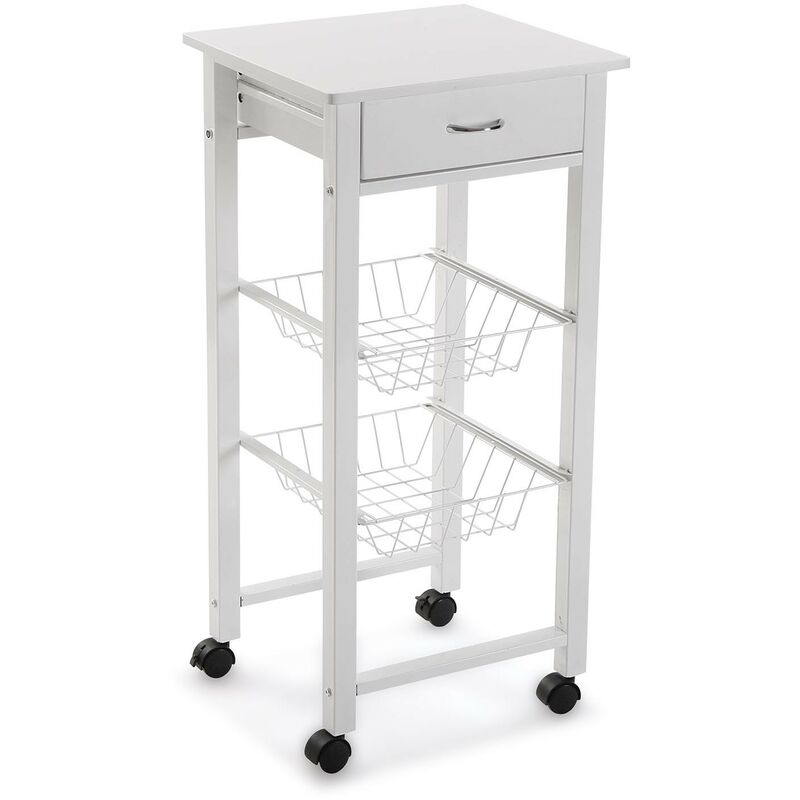

Carro C/ Ruedas 2 Cestas Blanc