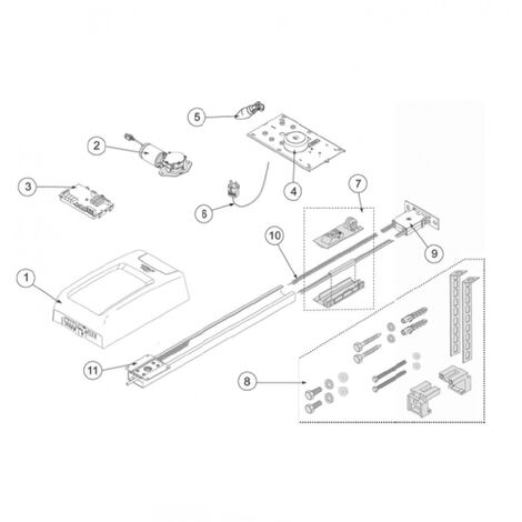 Carro completo Para TOP 603H-903H Recambio DITEC ENTREMATIC NC6TOPGC 6TOPGC