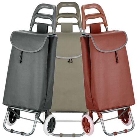 Carro compra plegable con 2 ruedas 33L MSV