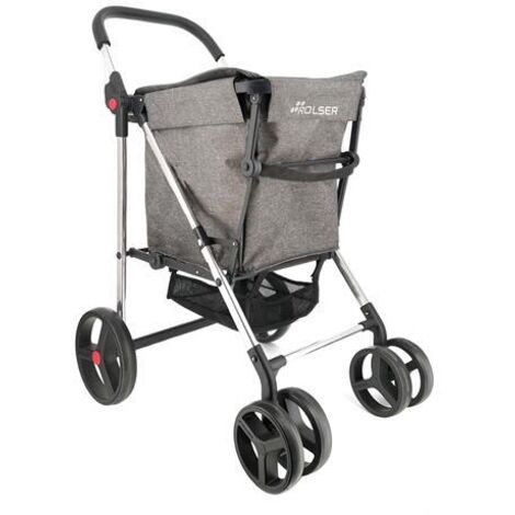 Carro compra  ROLSER Basket Tweed 4B gris 58l BAS007