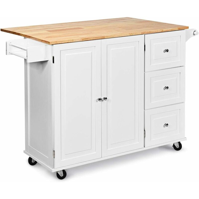 

Carro de Cocina con Ruedas Carrito Auxiliar Carro de Servicio Multiuso Aparador Buffet para Comedor Restaurante
