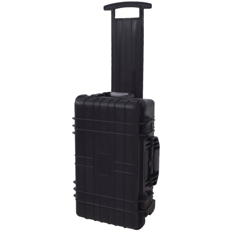 

vidaXL Carrito caja de herramientas con gomaespuma dentro - Negro