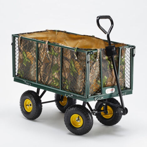 Carro de jardín para el transporte cèsped y madera 400kg Shire - 22.400000