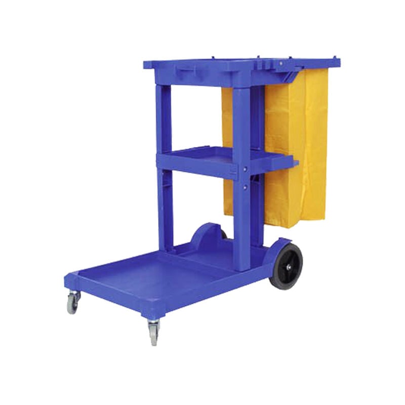 

Carro de limpieza azul