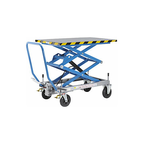 Carro de mesa elevadora de pantógrafo doble  carga máx 500 kg 