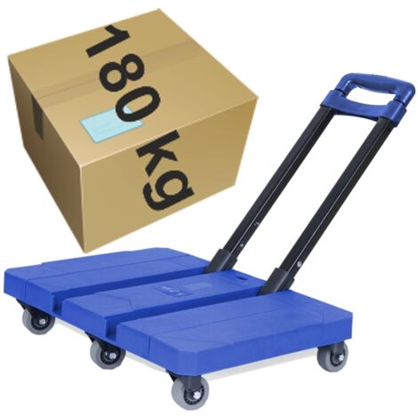 Carro de transporte con plataforma plegable 180kg