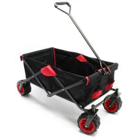 Carro de transporte plegable carro de mano carro de jardín 110 x 50 x 121 cm playa plegable 160000764