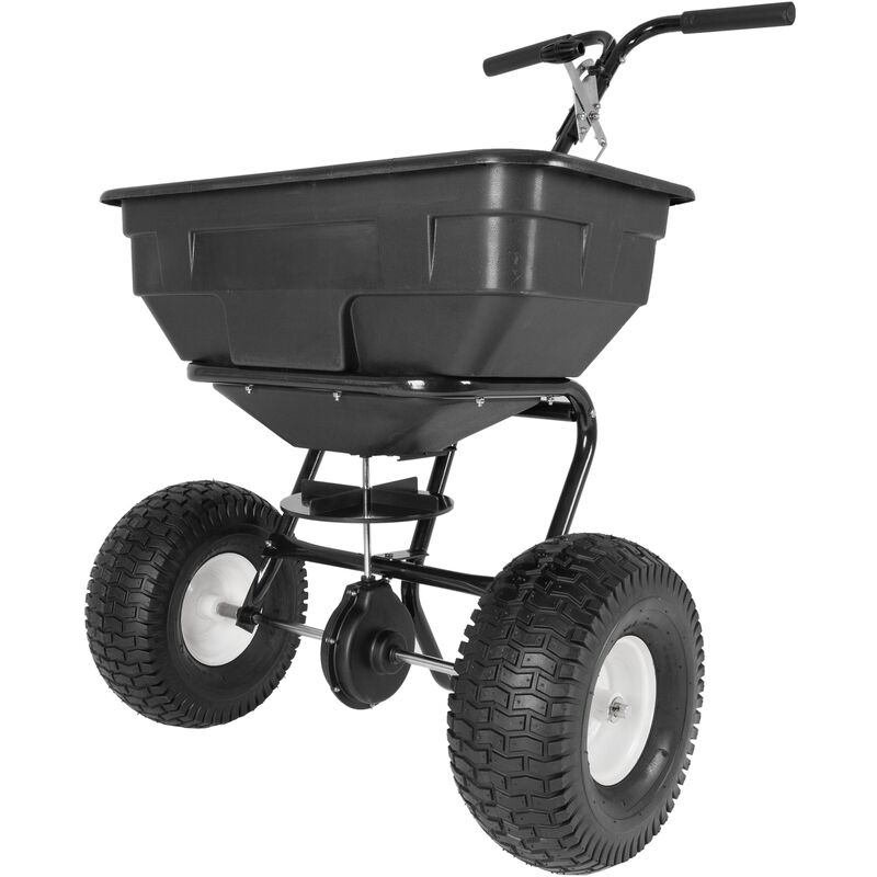 

Carro esparcidor de abono 60L PVC distribuidor abonador de gravilla semillas sal