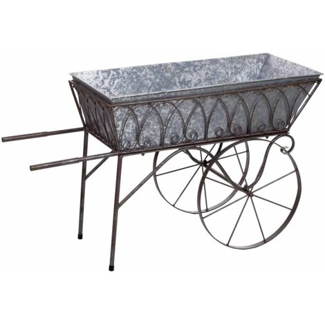Carro expositor de metal 93.35x39.37x53.98h cm