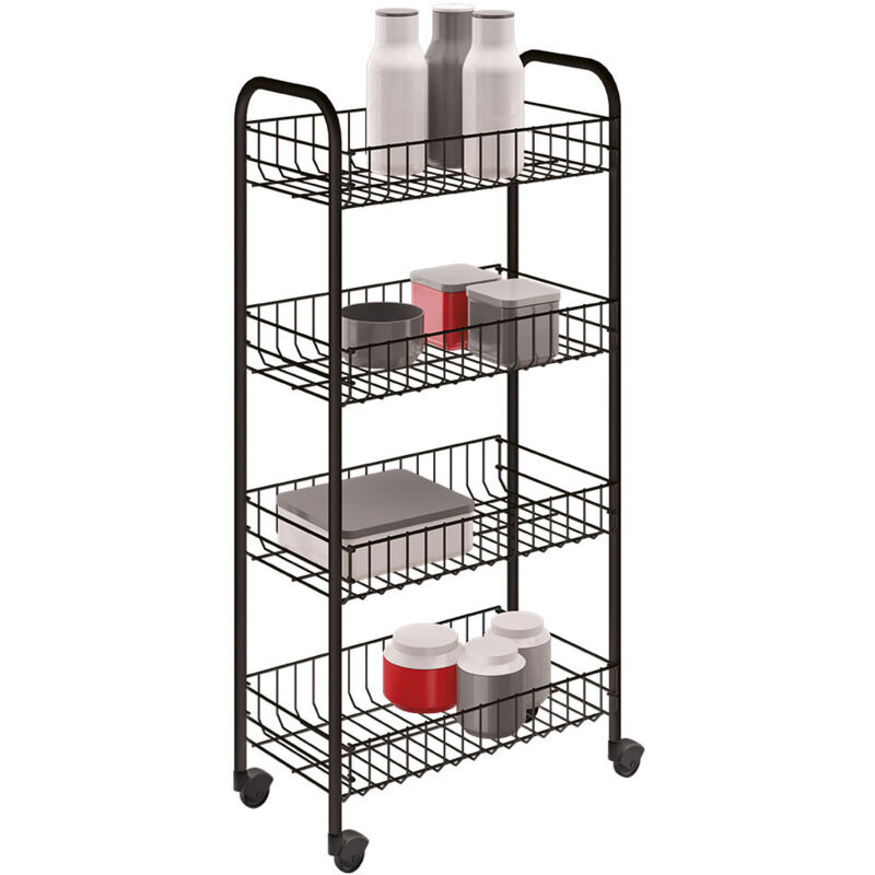 Metaltex - Chariot polyvalent 4 étagères 'pisa' anniversaire 340634038