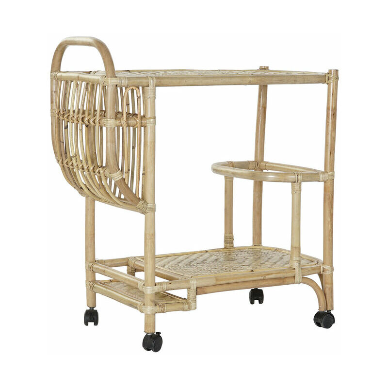 

Carro Multiusos DKD Home Decor Bambú Ratán (72 x 38 x 80 cm)