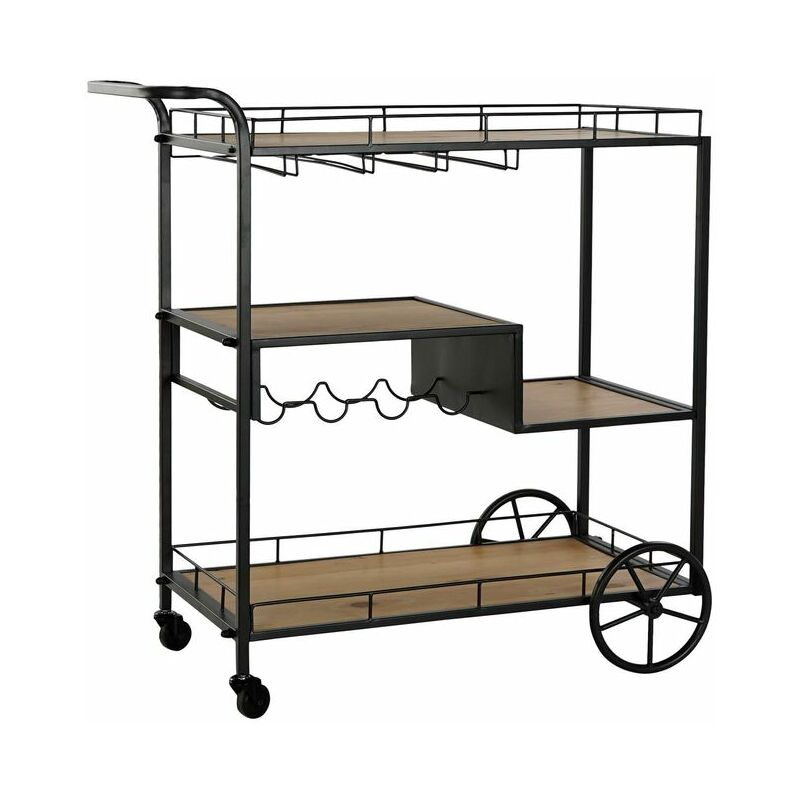 

Carro Multiusos DKD Home Decor Negro Hierro Madera MDF (86 x 40 x 90.5 cm)