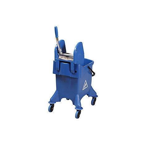 Carro para limpieza en húmedo  1 cubo rodante de 30 l  juego de