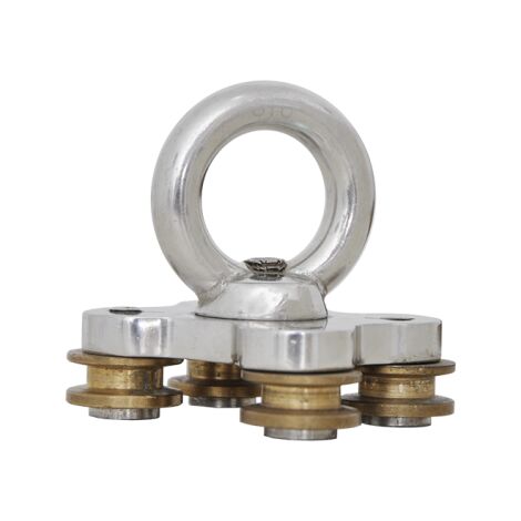 Carro para railes de suelo y techo de acero inoxidable KS-RAIL KRATOS SAFETY