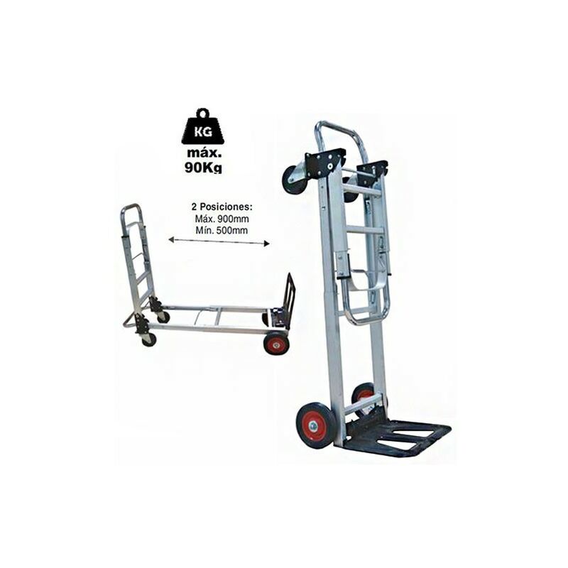 

Carro Plataforma Brico | Carga maxima 90 kg. Ruedas 150 mm impinchables | Carrito transporte mercancias