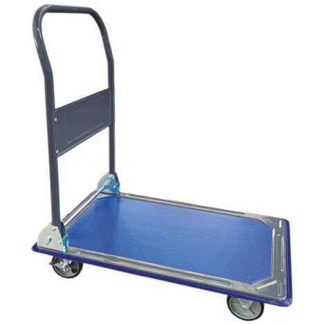 Carro plataforma de transporte plegable con frenos Máx. 150kg
