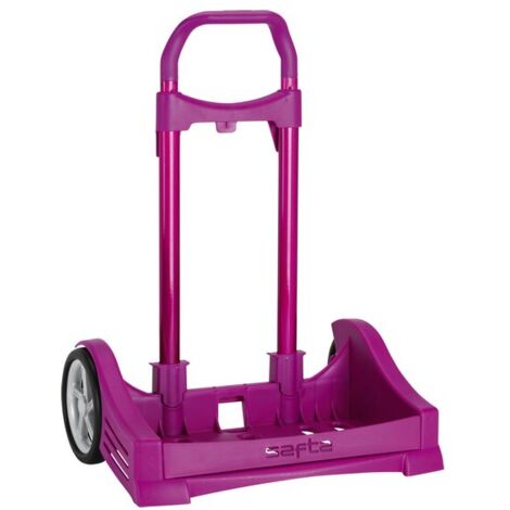 Carro portamochilas evolution plegable fucsia