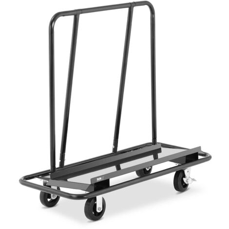 Carro Portaplacas Carrito De Transporte Porta Placas Para Almacén Hasta 500 kg - Negro