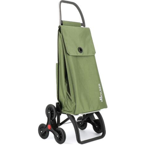 Carro ROLSER Akanto subescaleras 6 ruedas MF6 color kaki