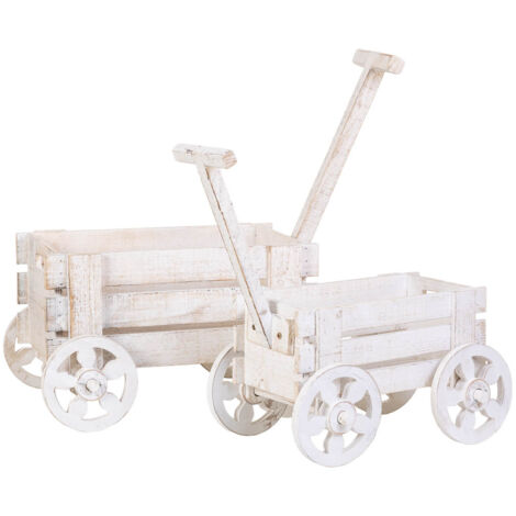 Carro soporte macetero set de 2 piezas 66x29x30h-52x20x23h cm