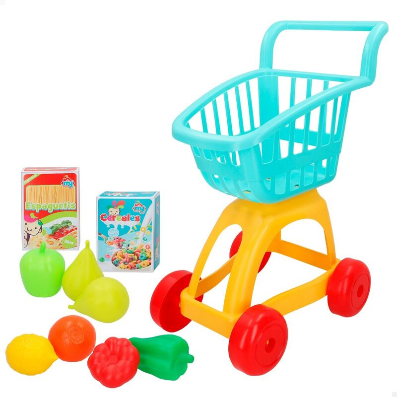 

Colorbaby - Carrito de supermercado con accesorios my home colors