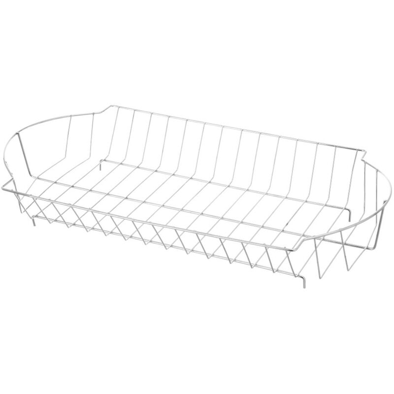 

Carro verdulero de metal plateado de 51x26x73 cm