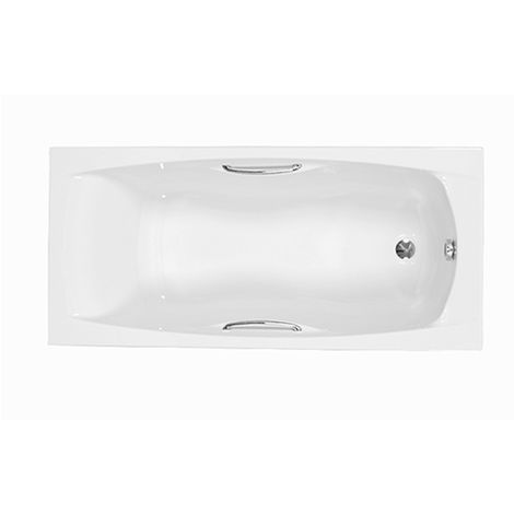 Carron - Carronite Imperial 1400x700mm Twin Grip Bath - White - White