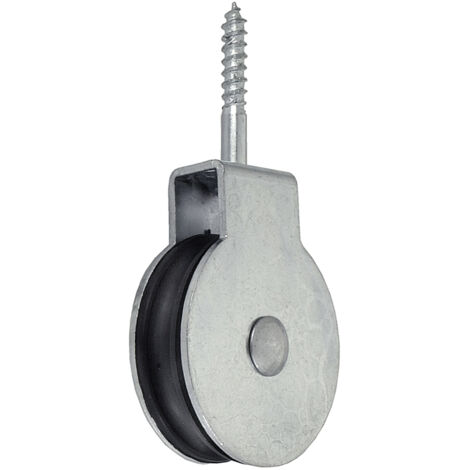Carrucola ad 1 gola con vite Ø 50 mm. per funi 6 mm.