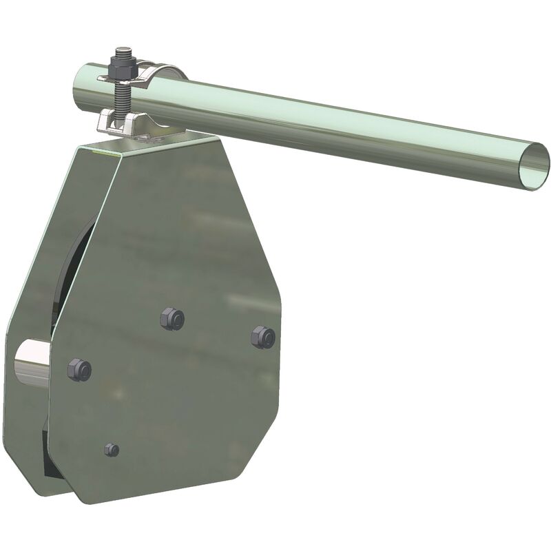 Image of Carrucola brevettata in acciaio con freno di autobloccante di sicurezza - portata kg.50 - Salone