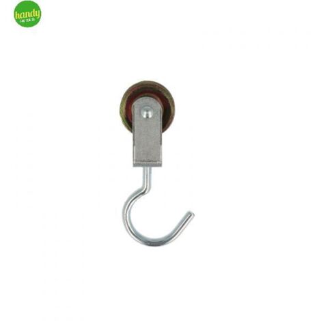 Carrucola Masidef ad 1 Gola in Acciaio con Gancio Girevole Ø 40 mm