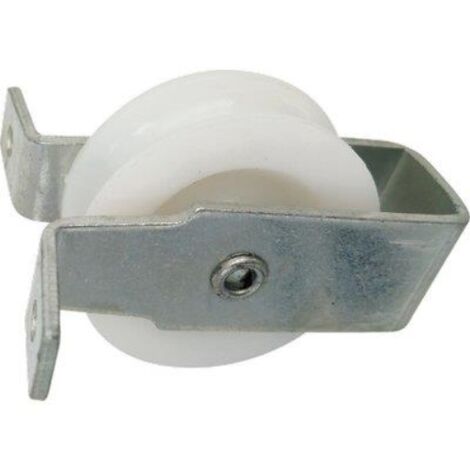 Carrucola nylon staffa fissa self zincata d.mm 25 (5 pezzi)