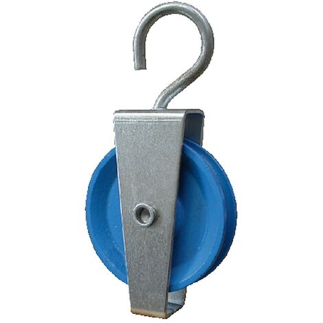 Carrucola per cane in acciaio zincato e nylon con paracorda Ø 60 mm