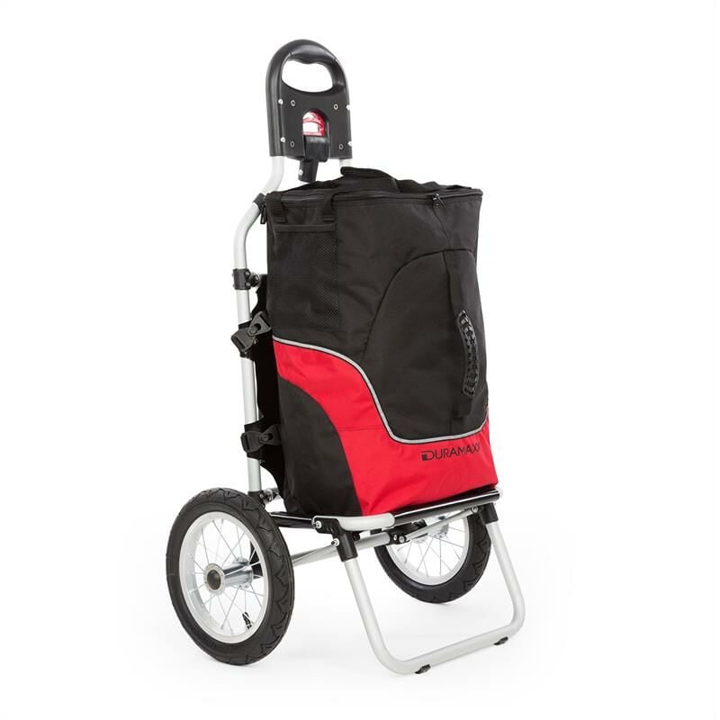 Duramaxx - Carry Red remorque à vélo chariot à main charge max 20 kg noir/rouge - Rouge