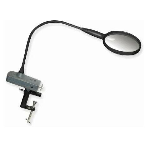 CARSON OPTICAL Carson Klemmlupe CL-65 2 fache Vergrößerung, 4 fache Spot, mit LED- Beleuchtung, Schwanenhals Lupen & Lesehilfen