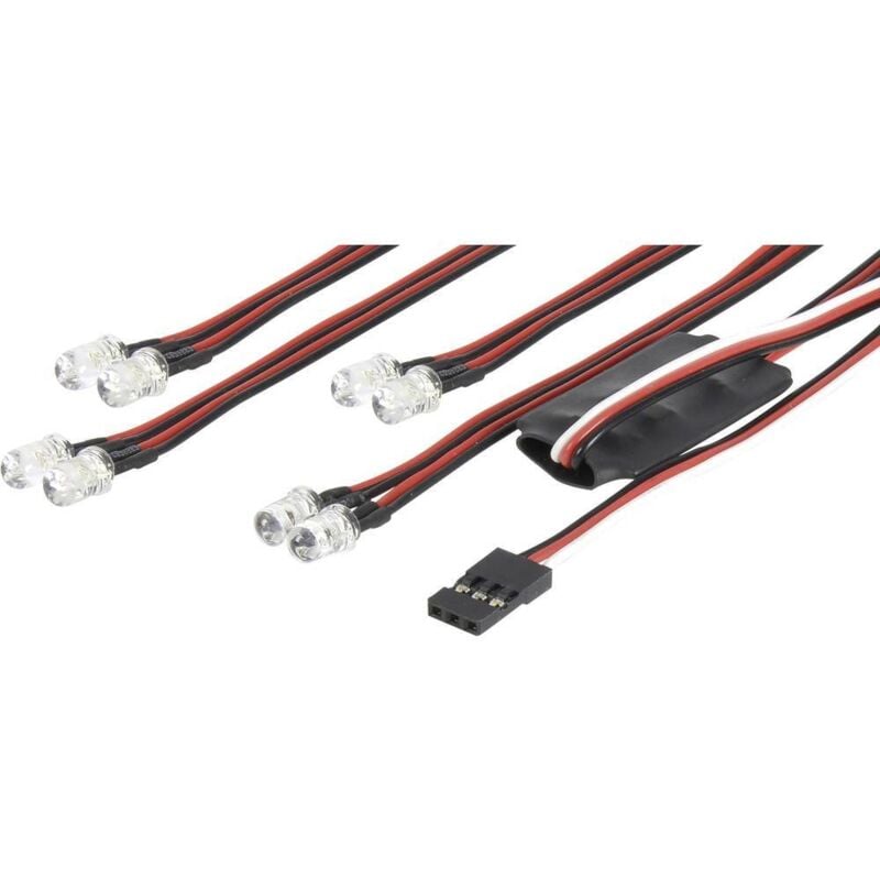 Carson Modellsport - kit déclairage 500906240 rouge, blanc 4.4 - 6 v