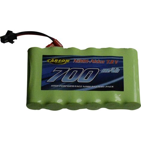 Carson Modellsport Pack de batterie (NiMh) 7.2 V 700 mAh JST