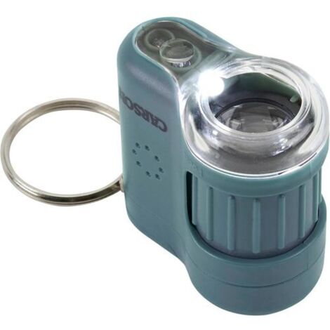 CarsonCarson 20x MicroMini Taschenmikroskop mit LED- und UV-Licht und LED-Taschenlampe - Blau