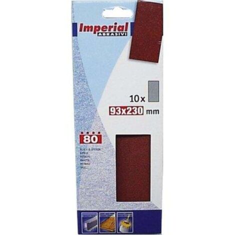 CARTA ABRASIVA A FOGLI IMPERIAL - GRANA 120 MM 93X230 CF=PZ 10 - 4 confezione