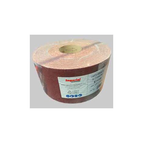Carta abrasiva 'e 28' grana 60 - rotolo mm 120x50 mt (50 metri lineari) IMPERIAL ABRASIVI