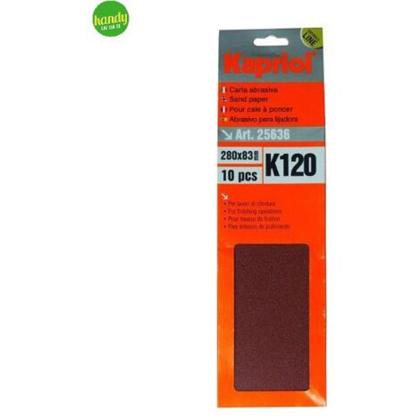 Carta abrasiva per frattone Kapriol  k120 pz10