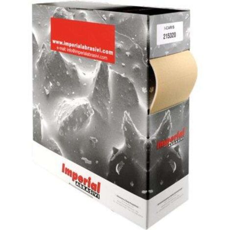 CARTA ABRASIVA PRETAGLIATA I-CARS/S IMPERIAL - LATTICE/OSSIDO ALLUM MM 115X140 GRANA 80 MT 25 - 1 pezzo