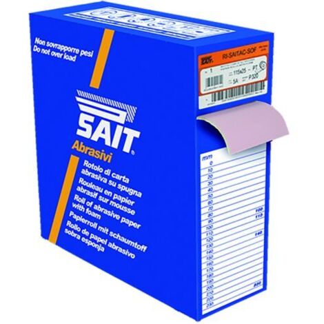 Carta Abrasiva Ri-Saitac-Sof 3S - 115 mm x 25 metri - Grana 150