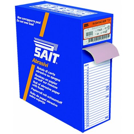 Carta Abrasiva Ri-Saitac-Sof 3S - 115 mm x 25 metri - Grana 220